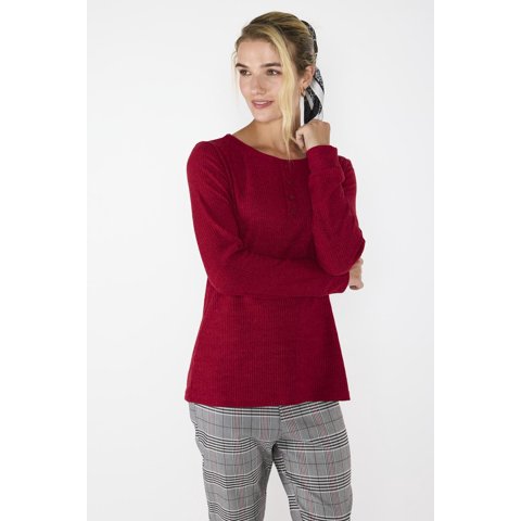 Woman By Eclipse - Polera Nicole Burdeo Vino S