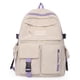 thumbnail image 1 of Canvas Women's Backpack Students School Bags for Girls Teenager Cute Multi-pocket Schoolbag Rucksack Handbags Laptop Backpack, 1 of 3