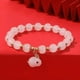 thumbnail image 1 of Chinese Style Jade Rabbit Bracelet Necklace Earrings 3pcs/Set 18K Gold Plated Jewelry For Women Girls BFF Gift Easter Bunny, 1 of 3