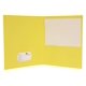 thumbnail image 4 of Carpetas School Smart de 2 bolsillos, sin broches, amarillas, paquete de 25, 4 of 9