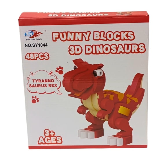 Bloques De Construcción De Eva D Cartoon T Rex ( 8pcs)