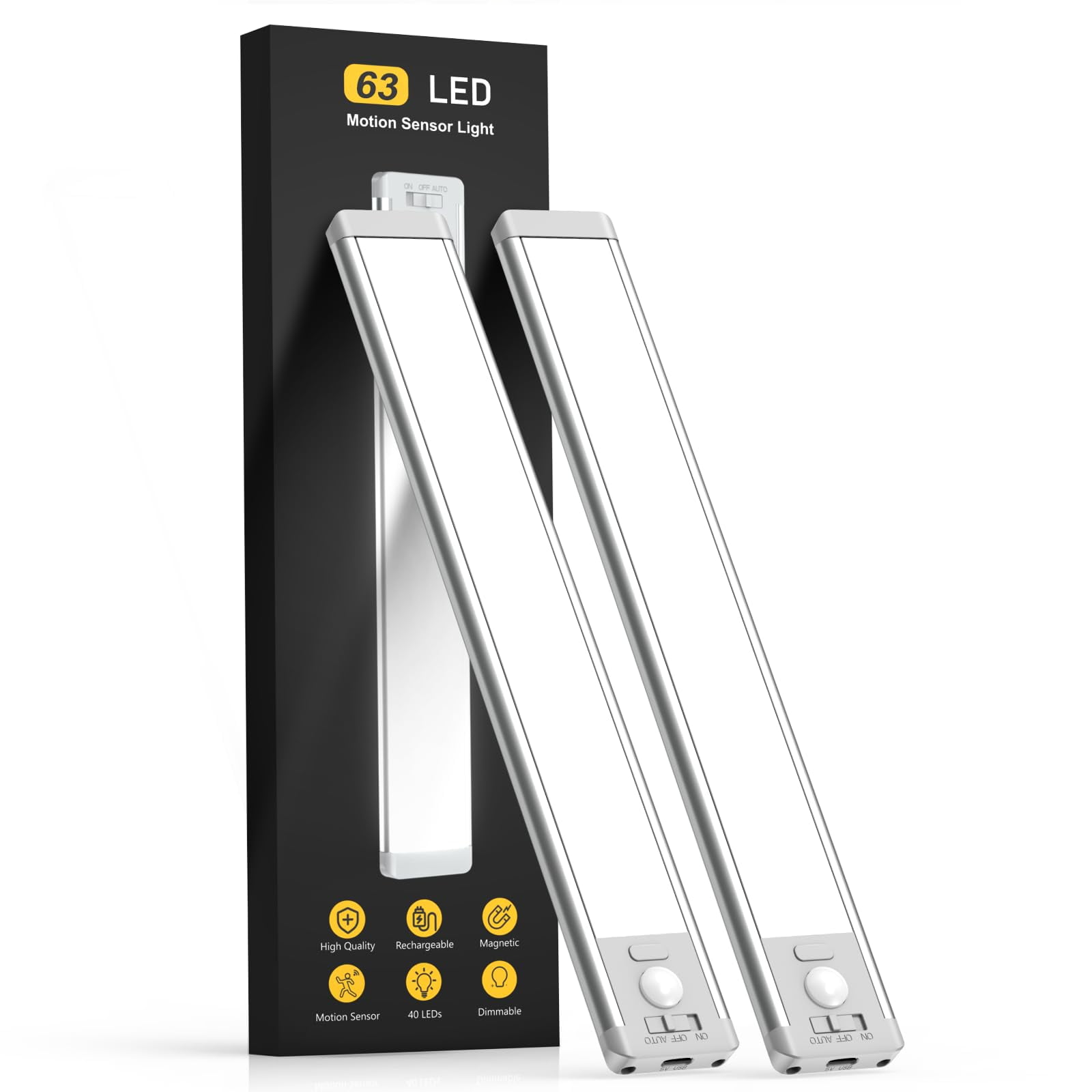 Iluminación Para Debajo Del Gabinete: Sensor De Movimiento Recargable Mcgor 2p