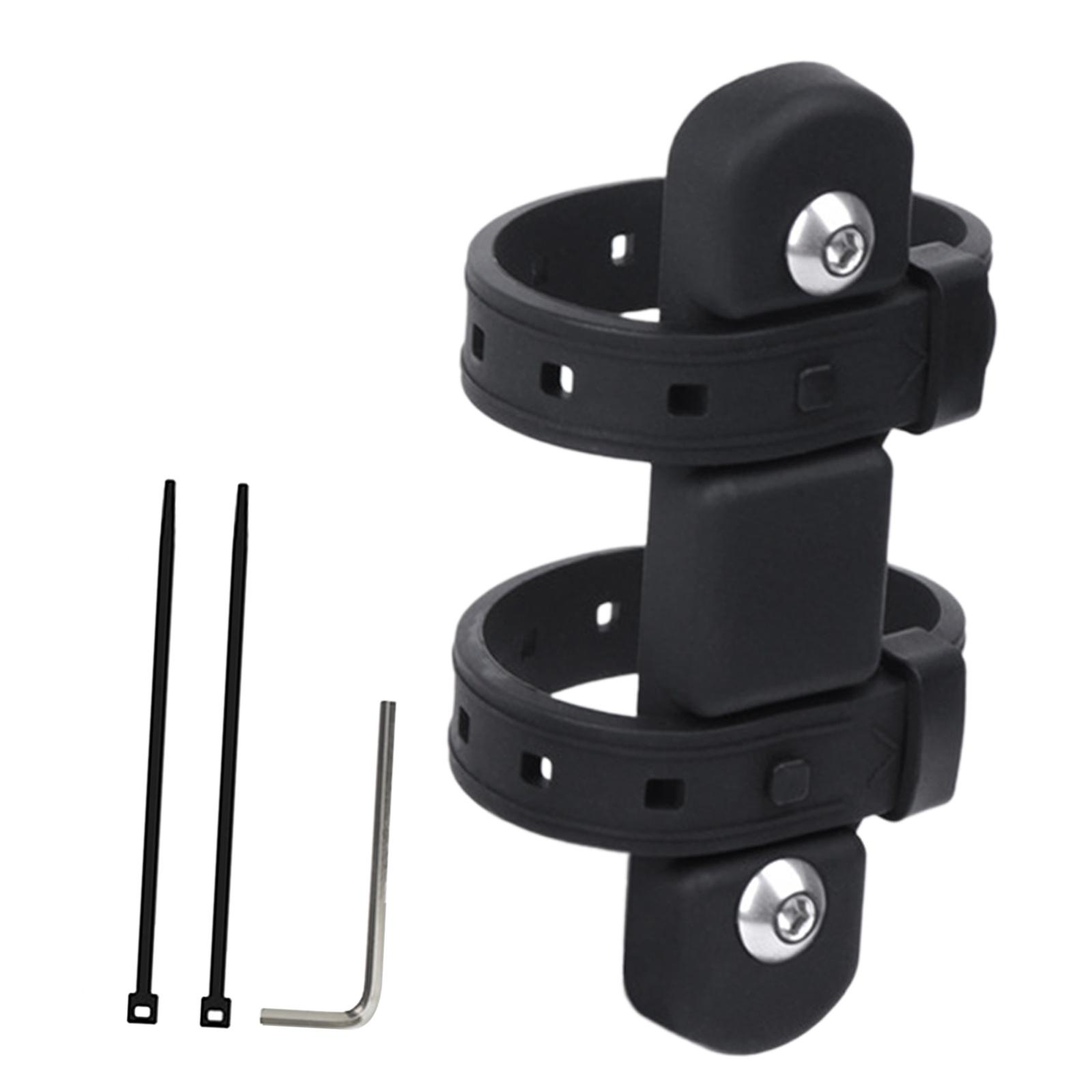 Ioensy - Soporte Para Botella De Agua Para Bicicleta, Base De Silicona Para Montar En Bicicleta De Carretera, Bicicleta Plegable, Color Negro