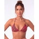 thumbnail image 1 of Bikini estilo triángulo clásico estampado negro, 1 of 3