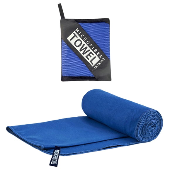 Toalla De Secado Rápido Toalla De Viaje De Secado Rápido Para Acampar Al Aire Libre Entrenamiento Azul Real