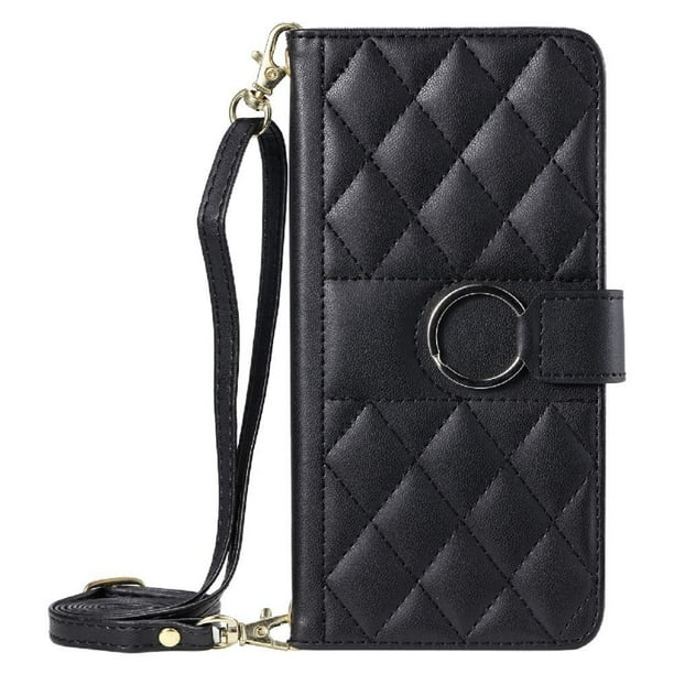 Funda tipo billetera FOXDOCK para Samsung Galaxy S20 Ultra – Tapa abatible con correa para mujer