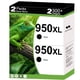 thumbnail image 1 of Cartucho de tinta KUF 950XL negro, 2 unidades, alto rendimiento, 1 of 7