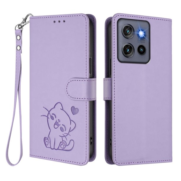 Funda Billetera Magnética para Motorola Edge 60 Neo, Lila Claro