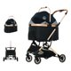 thumbnail image 1 of Coche Para Mascotas Premium 2 En 1 C106 Negro Lubabycas, 1 of 7