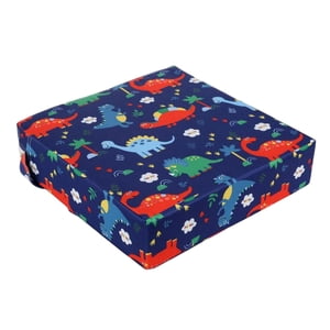 Magideal - Cojín Portátil Para Silla De Comedor, Cojín Para Silla, Asiento Para Silla , Cojín Aumentado, Con Correa Para Bebés Y Niños Dinosaurio Azul