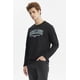 thumbnail image 2 of Polera Hombre Larga Con Print Negro, 2 of 4