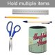 thumbnail image 5 of El Show de Huckleberry Hound-theme Cylinder Pen Holder Pencil Organizer with Flannel Lining PVC Leather Material Cardboard Base for study work 10*8CM, 5 of 6