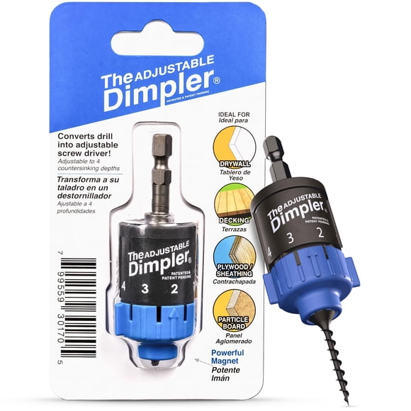 Broca DIMPLER ajustable para paneles de yeso para taladros eléctricos y de impacto