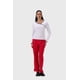 thumbnail image 4 of Polera Mujer Rib Escote Cruzado Blanco, 4 of 4