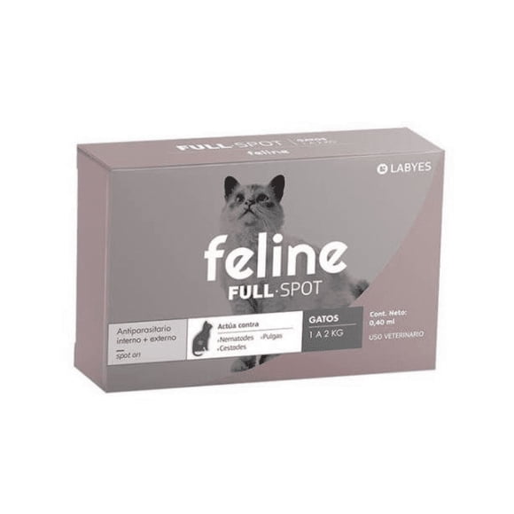 Antiparasitario feline full spot para gatos de 1 a 2 Kg.