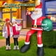 thumbnail image 3 of Decoración navideña inflable de Papá Noel sentado de 8 pies con LED, 3 of 7
