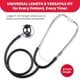 thumbnail image 3 of Estetoscopio Ever Ready First Aid 143200 de doble cabezal negro, 3 of 5