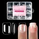 thumbnail image 1 of Uñas postizas OPkssnails cuadradas cortas transparentes de gel, 1 of 7
