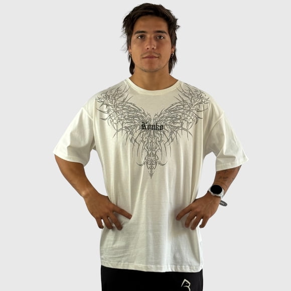 Polera Overize Premium Cotton Thorns Hombre Konko