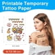 thumbnail image 2 of Papel Tatuaje Temporal Jecqbor Inkjet 8.5x11 6 Hojas, 2 of 3