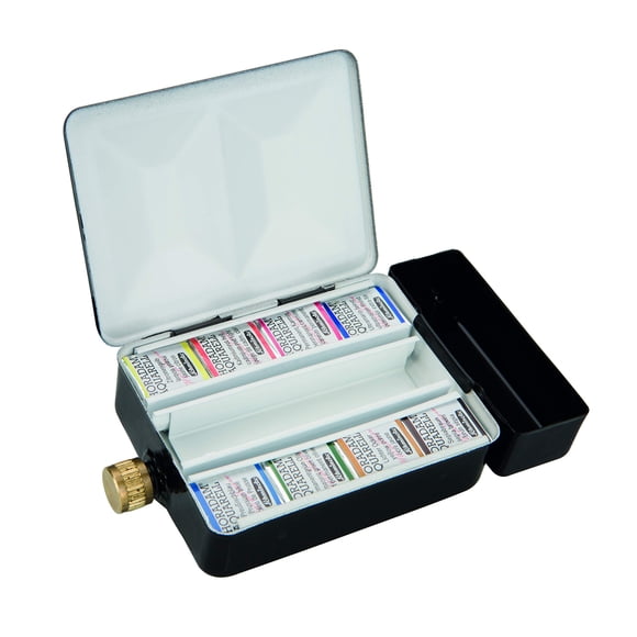 Set de Acuarelas Schmincke Horadam 8 colores en caja metálica de medias pastillas