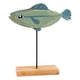 thumbnail image 5 of Adorno De Peces De Madera Adorno De Decoración Con Forma De Pez De Navidad Para Decoración De Escritorio Verde Oscuro, 5 of 5