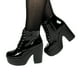 thumbnail image 3 of Botin Charol Taco Alto con Plataforma 60 Yassne Negro, 3 of 5
