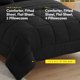thumbnail image 3 of Juego de ropa de cama Sweet Home Collection Dorm Room Twin XL negro, 3 of 6