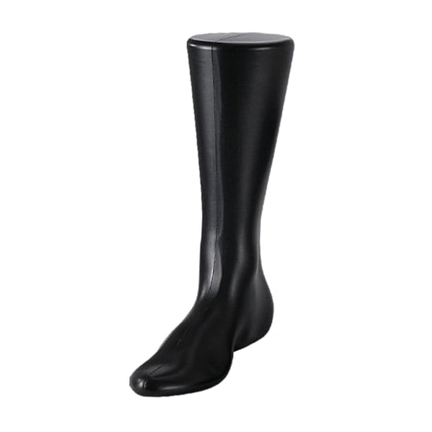 Maniquí masculino de tamaño natural, pie, pulsera de tobillo, zapato, calcetín, modelo de exhibición, exhibición de calcetines, pulsera de tobillo, mo Negro