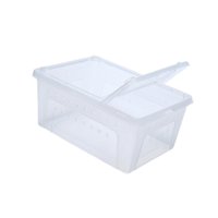 Magideal - Caja De Alimentación De Reptiles Tortugas Trepadoras De Mascotas De Mascotas Caja De Espacio De Vida Animal Para Ranas , Blanco