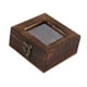 thumbnail image 1 of Vitrina De Exhibición De Muestras, Diseño Retro, Caja De Almacenamiento De Joyas De Madera Multifuncional, 10 Cm X 10 Cm X 4,5 Cm, 1 of 3