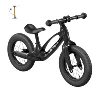 Lubabycas - Bicicleta De Equilibrio Convertible Aro 12 Y 14 Negra