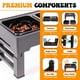 thumbnail image 3 of Elevated Dog Bowls PET POWER, altura ajustable con cuenco de agua antiderrames y comedero lento para perros grandes, medianos y pequeños, 3 of 3