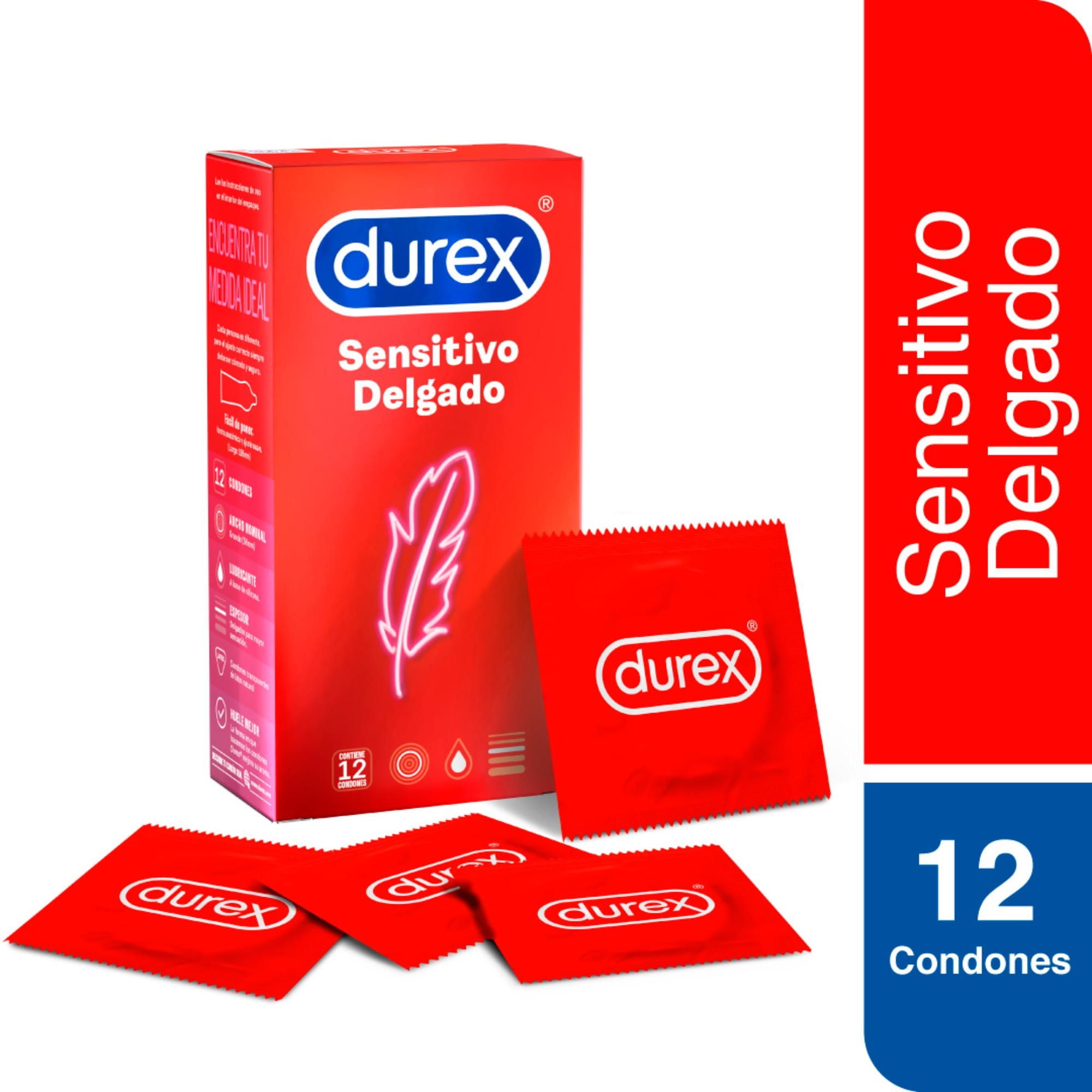 Durex - Preservativos - Condones Sensitivo Delgado