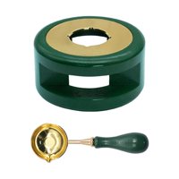 Ioensy - Herramienta De Horno De Fusión De Cera De Sellado Soporte De Cuchara De Sellado De Cera Para Sobre Verde