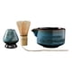 thumbnail image 4 of Juego de de Matcha de 4 Uds., cuenco de Matcha con vertedor, de Matcha de bambú (chasen), cuchara (chashaku), soporte para Azul, 4 of 5