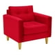 thumbnail image 2 of Sofa Retro 1c Felpa 01 Rojo, 2 of 6