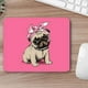 thumbnail image 2 of Mouse pad Pug Rosa M100 24x20 cm x 3 mm Neopreno ANHIZ, 2 of 2