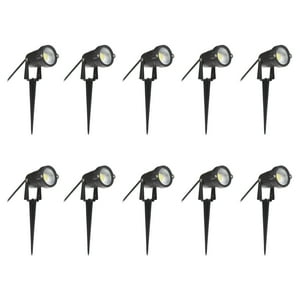 Hb Led - Pack 10 Foco Led Estaca Jardín 6W Rgb