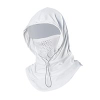 Ioensy - Pasamontañas De Verano Para Ciclismo, Capucha Resistente Al Sol, Sombrero Para Acampar, Montar En Motocicleta, Color Blanco