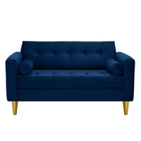 Bodevir - Sofa Retro 2C Felpa 01 Azul Marino
