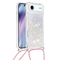 Funda Foxdock Para Iphone 17 Air Con Cuerda Ajustable, Brillo Líquido, Protección Antigolpes Y Lente – Ideal Para Regalo