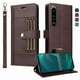 thumbnail image 5 of FOXDOCK Funda tipo Cartera para Sony Xperia 5 III – Cubierta de Cuero PU con Múltiples Ranuras, Bolsillo para Efectivo y Correa de Muñeca, 5 of 6