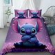 thumbnail image 1 of Stitch Cartoon Bedding Set Soft and Comfortable Quilt Cover with Zipper King Size Home Bedroom Decor Holiday GiftBed Sheets, 1 of 5