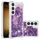 thumbnail image 1 of Funda Para Samsung Galaxy S24 Con Brillo Líquido, Protección Completa Y Soporte De Anillo Giratorio, 1 of 4