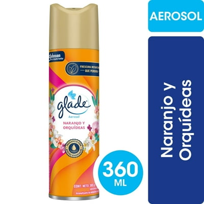 Desodorante Ambiental Aerosol Naranja Y Orquideas Lata 360 Ml Glade