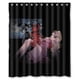 thumbnail image 1 of Cortina de ducha de Deadpool con ilustración de héroe de cómics de dibujos animados, juego de cortina de baño con ganchos, tamaño 66 x 72 pulgadas, 1 of 3