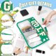 thumbnail image 3 of BuyCard Golf Gifts Makeup Bag with Chenille Letter Patch, Clear PVC, Green, 3 of 3