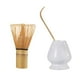 thumbnail image 4 of Matcha Set Cerámica Matcha Batidor Matcha Ceremonia Kit Bambú Batidor Blanco, 4 of 5