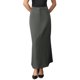 thumbnail image 1 of Falda lápiz de trabajo INSPIRE CHIC para mujer con cintura alta, bolsillos y abertura trasera, falda midi ajustada de oficina S Gris, 1 of 6